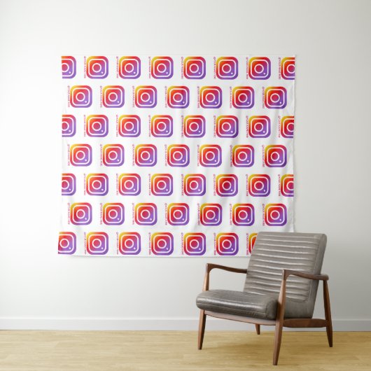 benutzerdefiniertes Firmenlogo Wandteppich (Beispiel (Horizontal))