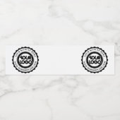 Benutzerdefiniertes Firmenlogo Wasserflaschenetikett (Einzelnes Label)
