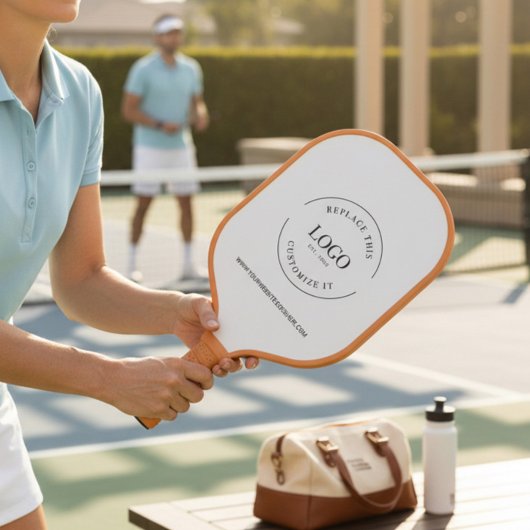 Benutzerdefiniertes Firmenlogo WEBSITE Einfache We Pickleball Schläger