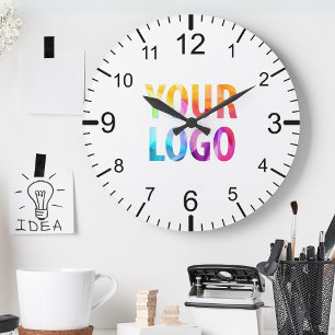 Benutzerdefiniertes Firmenlogo Werbe- Branding Runde Wanduhr