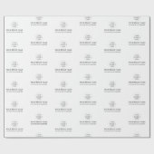 Benutzerdefiniertes Firmenlogo Werbeverpackung Geschenkpapier (Flach)