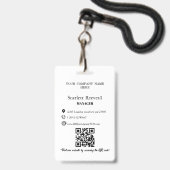 Benutzerdefiniertes Firmenmitarbeiter-Geschäftslog Ausweis (Rückseite mit Lanyard)