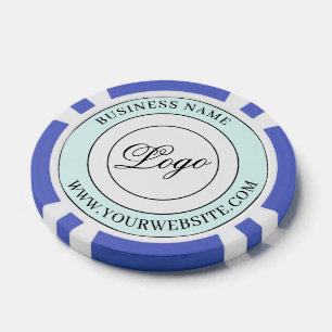 Benutzerdefiniertes Firmenname-Logo und -Text Pokerchips
