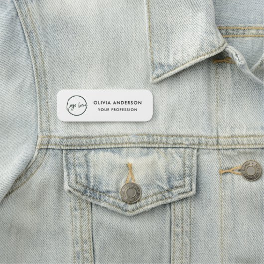 Benutzerdefiniertes Firmenschild Basis Mitarbeiter Namensschild (Beispiel)