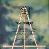 Benutzerdefiniertes Firmenschild mit schwarzem Log Acrylschild (Neutral)