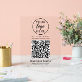 Benutzerdefiniertes Firmenschild, QR-Code-Acrylsch Acrylschild (Hochzeit)