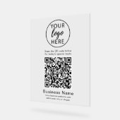 Benutzerdefiniertes Firmenschild, QR-Code-Acrylsch Acrylschild (Winkel)
