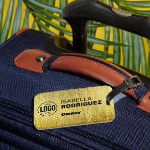 Benutzerdefiniertes Firmenschild – Reisekarte mit Gepäckanhänger