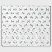 Benutzerdefiniertes Firmensignet Geschenkpapier (Flach)