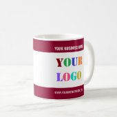 Benutzerdefiniertes Firmensignet Kaffeetasse mit M (VorderseiteRechts)