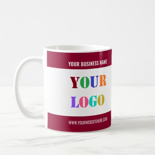 Benutzerdefiniertes Firmensignet Kaffeetasse mit M (Links)