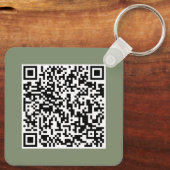 Benutzerdefiniertes Firmensignet & QR-Code Werbear Schlüsselanhänger (Rückseite)