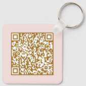 Benutzerdefiniertes Firmensignet & QR-Code Werbear Schlüsselanhänger (Rückseite)