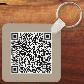 Benutzerdefiniertes Firmensignet & QR-Code Werbear Schlüsselanhänger (Rückseite)