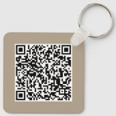 Benutzerdefiniertes Firmensignet & QR-Code Werbear Schlüsselanhänger (Rückseite)