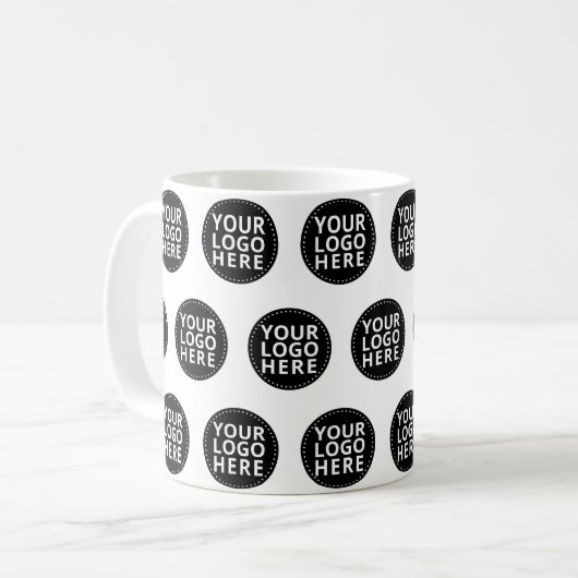 Benutzerdefiniertes Firmensymbol Kaffeetasse (Vorderseite Links)