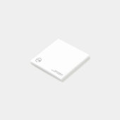 Benutzerdefiniertes Firmensymbol mit individuellem Post-it Klebezettel (angewinkelt)