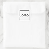 Benutzerdefiniertes Firmensymbol Quadratischer Aufkleber (Tasche)