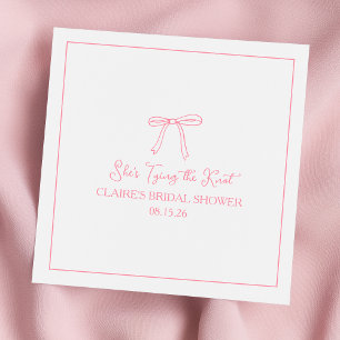 Benutzerdefiniertes "Fixieren des Knotens" rosa Br Serviette