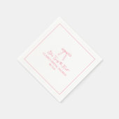 Benutzerdefiniertes "Fixieren des Knotens" rosa Br Serviette (Ecke)