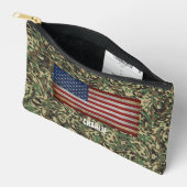 Benutzerdefiniertes Flag Camouflage Grüner Persona Zubehörtasche (Offen)