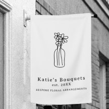 Benutzerdefiniertes Flaggen-Stand-Schild-Logo-Mark
