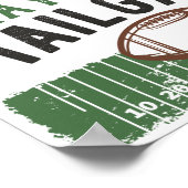 Benutzerdefiniertes Football-Party Maßgeschneidert Poster (Ecke)