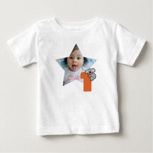 Benutzerdefiniertes Foto 1. Geburtstag, Ein Süßes Baby T-shirt