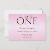 Benutzerdefiniertes Foto 1. Geburtstag Einladung (Vorderseite)