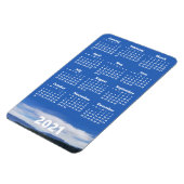 Benutzerdefiniertes Foto 2021-Kalender | Weißes Te Magnet (Linke Seite)
