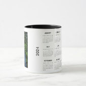 Benutzerdefiniertes Foto 2024-Kalender Tasse (Zentrum)