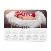 Benutzerdefiniertes Foto 2024 Kalendermagazin Magnet (Horizontal)