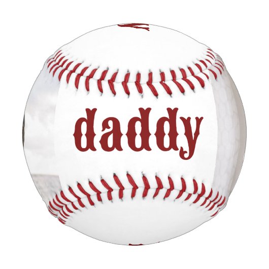 benutzerdefiniertes Foto 2-Keepsake Baseball (Vorderseite)