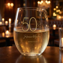 Benutzerdefiniertes Foto 50. Geburtstag Gold Weiß 