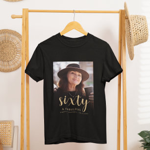 Benutzerdefiniertes Foto 60 und fantastische Gebur T-Shirt