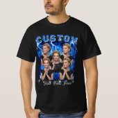 Benutzerdefiniertes Foto 90er Bootleg Rap T-Shirt (Vorderseite)