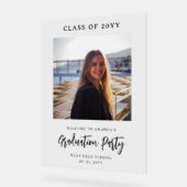 Benutzerdefiniertes Foto Abschluss Willkommenszeic Acrylschild (Winkel)