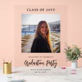 Benutzerdefiniertes Foto Abschluss Willkommenszeic Acrylschild (Hochzeit)