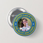 Benutzerdefiniertes Foto-Abschlussklasse-Abschluss Button (Vorne & Hinten)