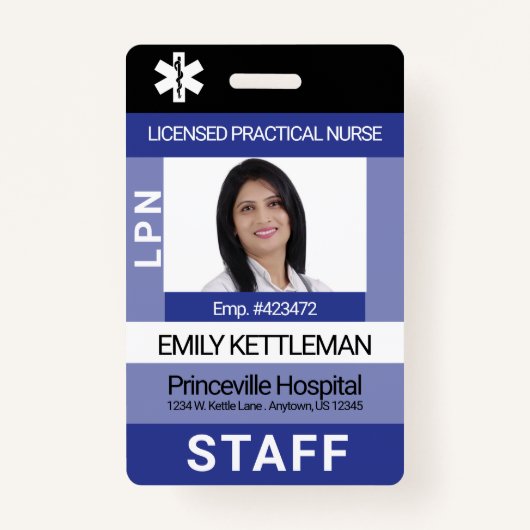 Benutzerdefiniertes Foto-Abzeichen - Bearbeitbar Ausweis (Vorderseite)