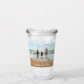 Benutzerdefiniertes Foto Akryllischer Tumbler Ihr  Acryltrinkbecher (Rückseite)