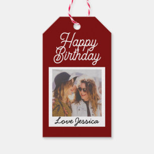 Benutzerdefiniertes Foto Alles Gute zum Geburtstag Geschenkanhänger