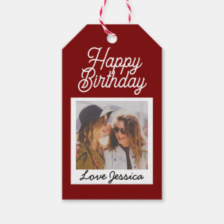 Benutzerdefiniertes Foto Alles Gute zum Geburtstag Geschenkanhänger