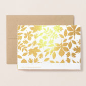 Benutzerdefiniertes Foto | Autumn Leaves Pumpkin E Folienkarte (Rückseite mit Umschlag)