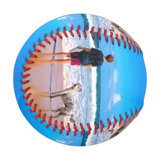 Benutzerdefiniertes Foto Baseball Ihre Fotos mit H (Vorderseite Links)