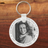 Benutzerdefiniertes Foto Beerdigungsgedächtnis für Schlüsselanhänger (Vorderseite)