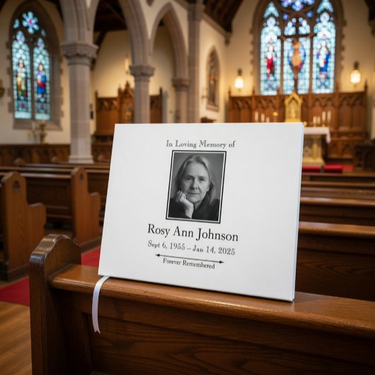 Benutzerdefiniertes Foto Begräbnisgastronomie - In Gästebuch