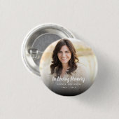 Benutzerdefiniertes Foto bei der Beerdigung von Er Button (Vorne & Hinten)