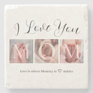 Benutzerdefiniertes Foto beibehalten Steinuntersetzer