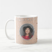 Benutzerdefiniertes Foto Beige Hintergrund Kaffeetasse (Links)